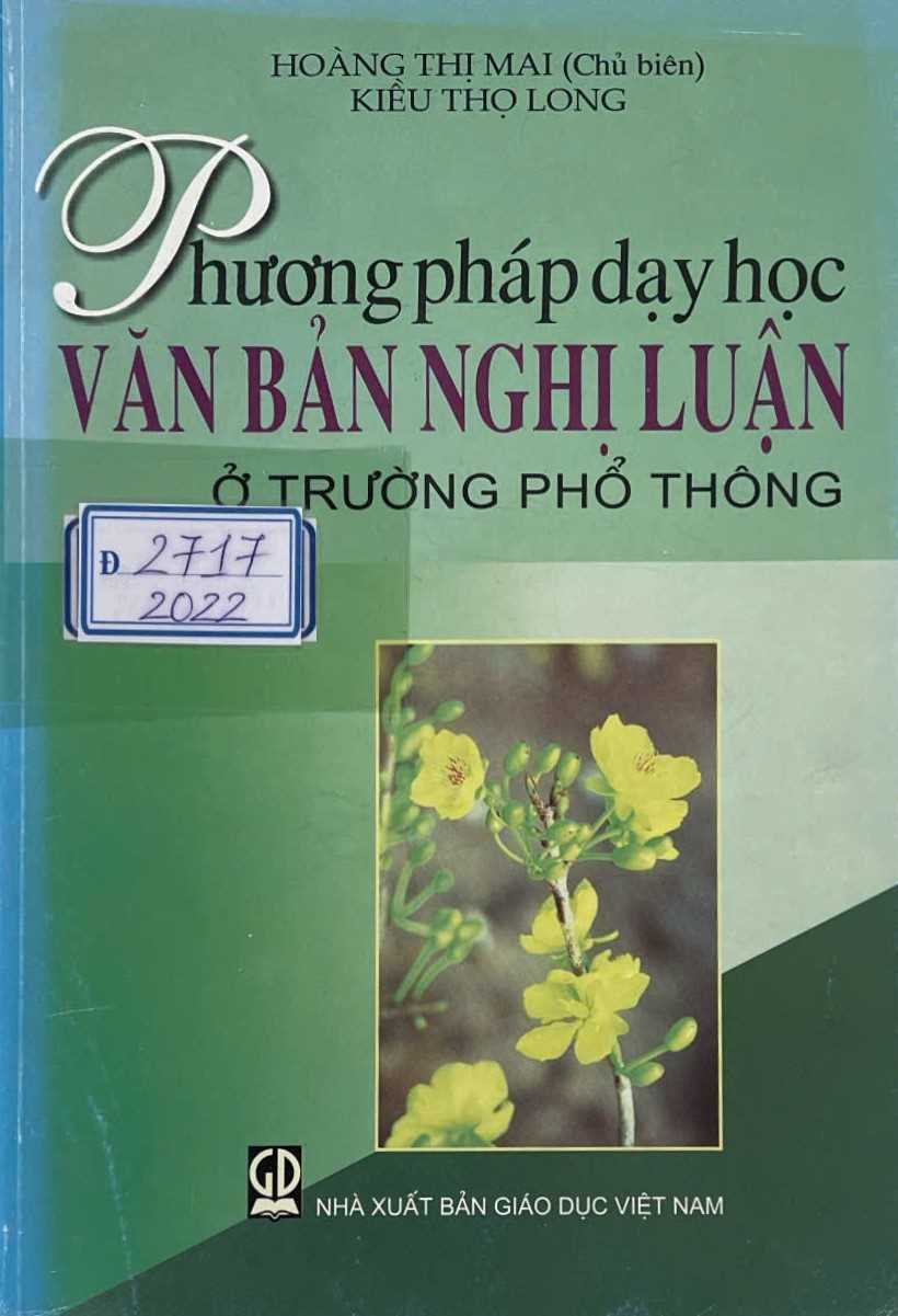 Phương pháp dạy học văn bản nghị luận ở trường phổ thông
